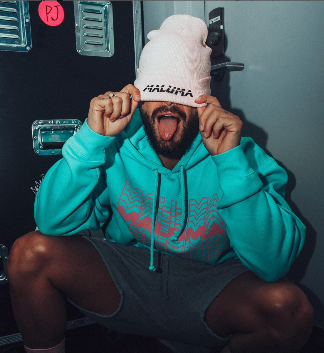 Maluma World Tour Pink Beanie