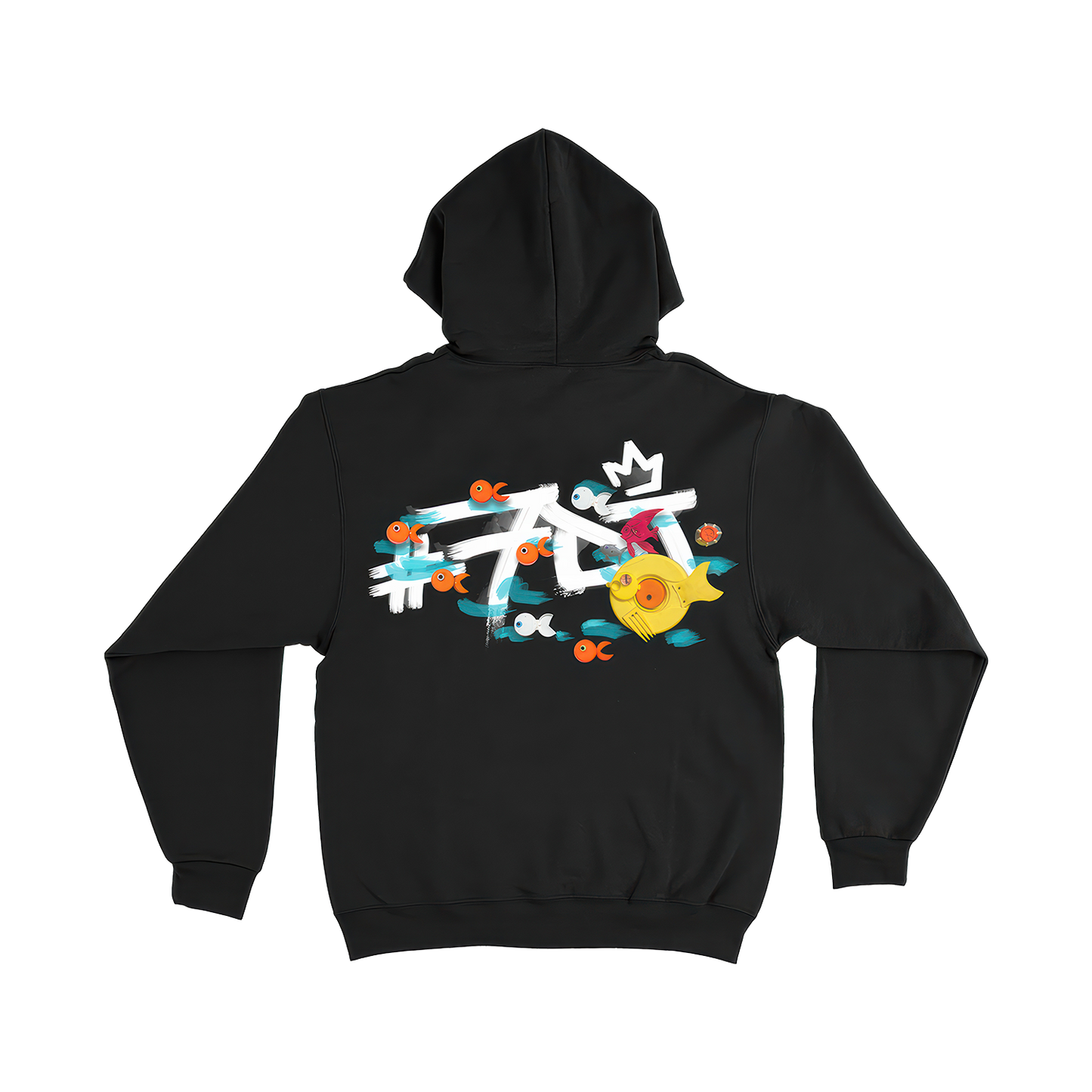 #7DJ Black Logo Hoodie