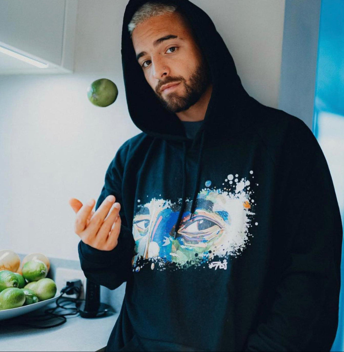 #7DJ Black Logo Hoodie