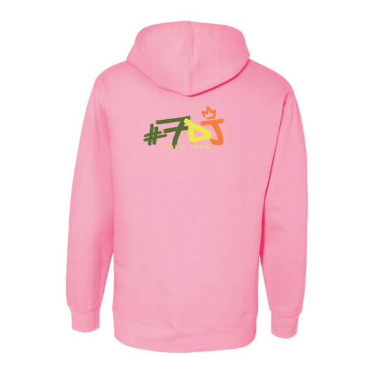 #7DJ Portrait Pink Hoodie