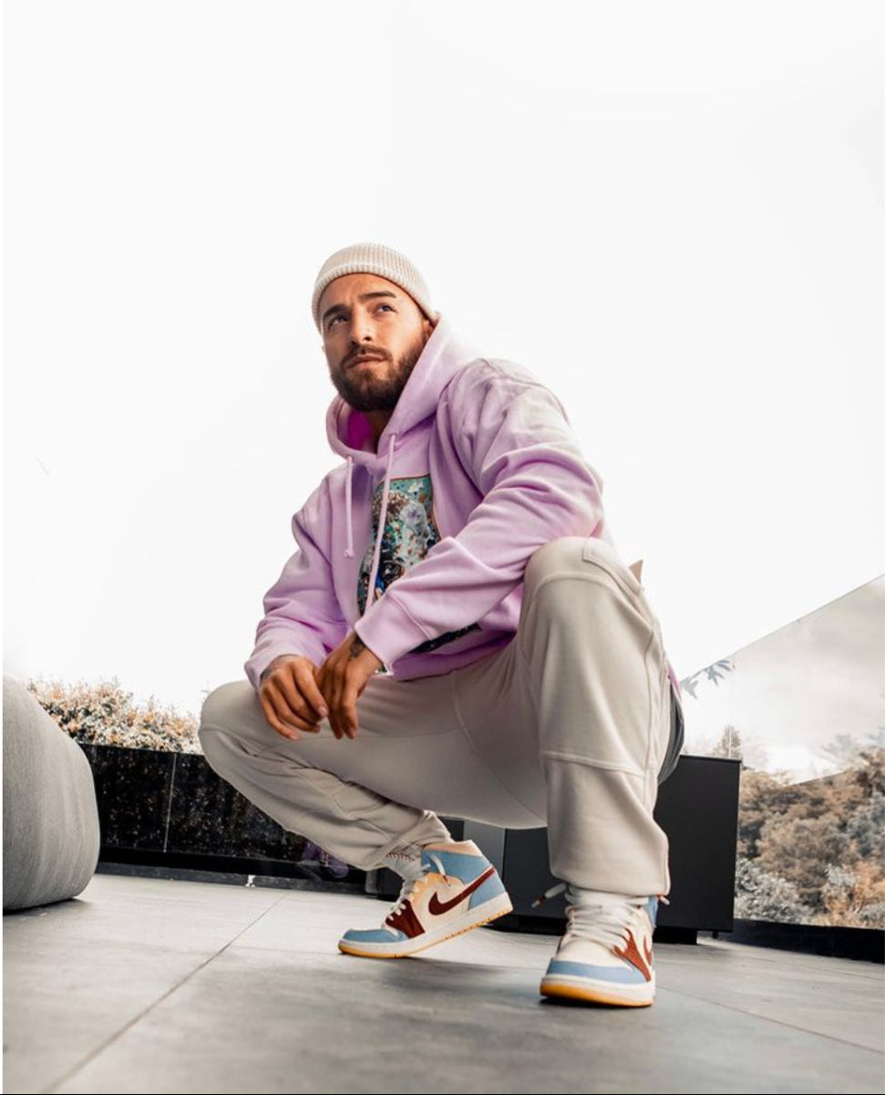 #7DJ Portrait Pink Hoodie