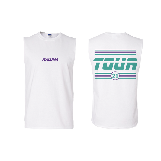 Maluma 21 Tour White Unisex Tank