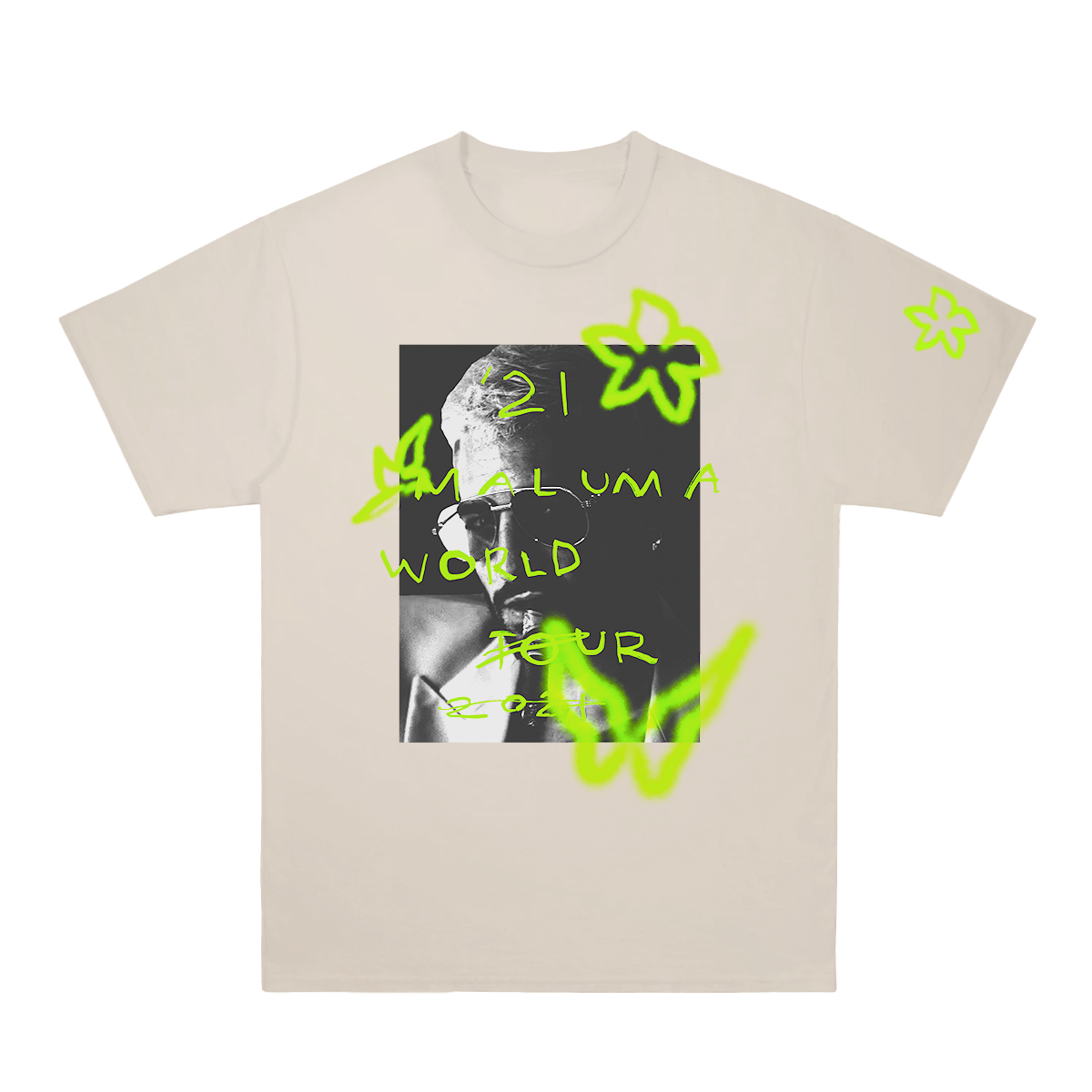 Maluma World Tour T-Shirt - Natural