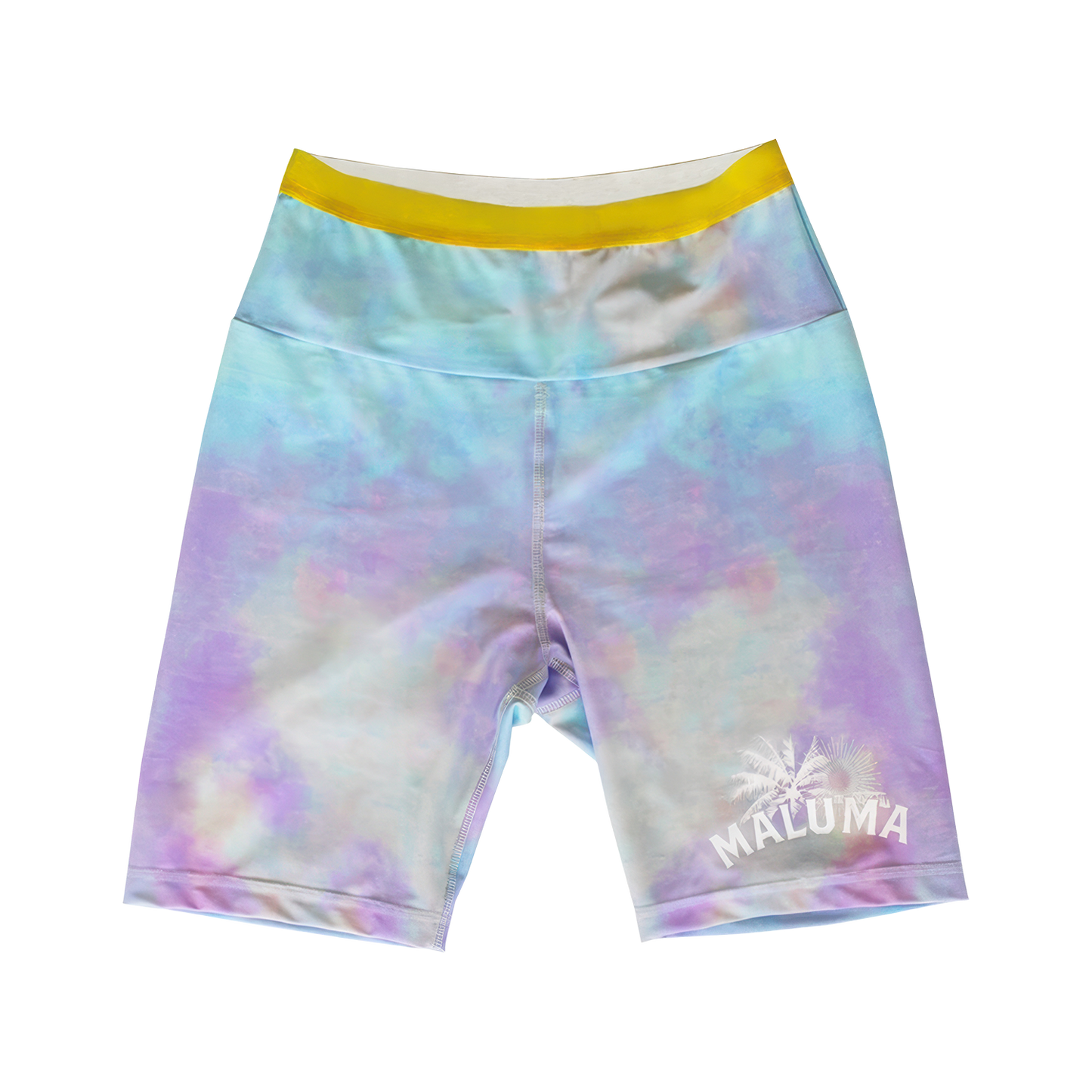 Pantalones cortos de ciclista teñidos con efecto hora dorada