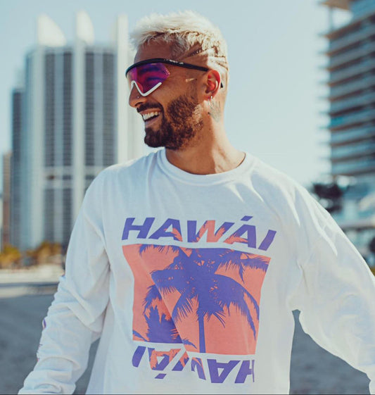 Hawái White Long Sleeve Tee