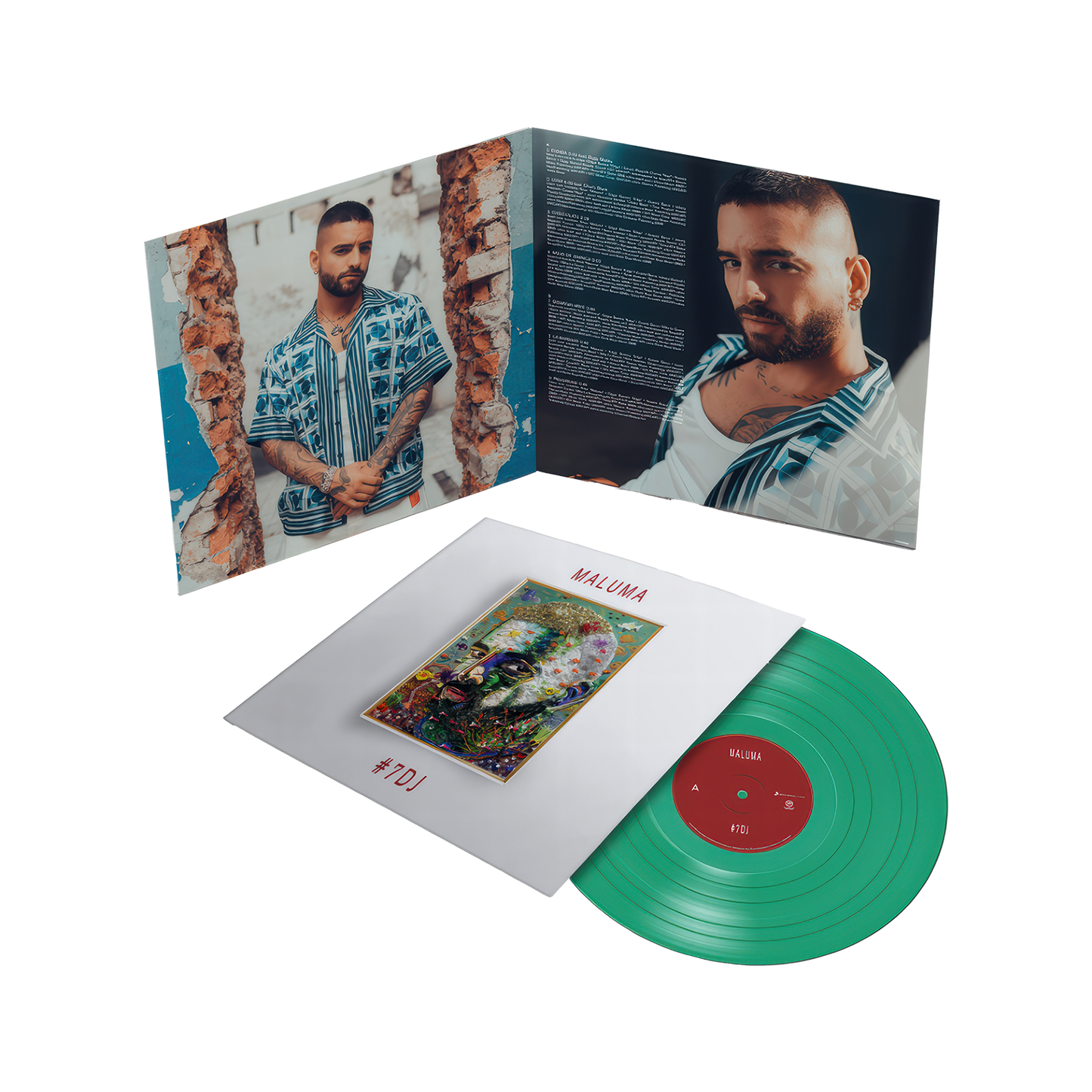 #7DJ (7 Dias En Jamaica) Turquoise Vinyl LP