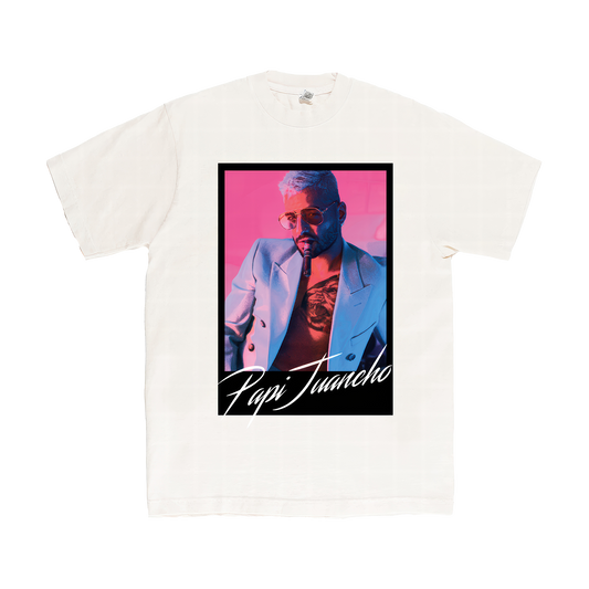 PAPI JUANCHO 2.0 WHITE PHOTO T-SHIRT