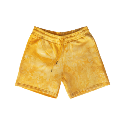 Pantalones cortos teñidos de oro