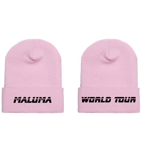 Maluma World Tour Pink Beanie