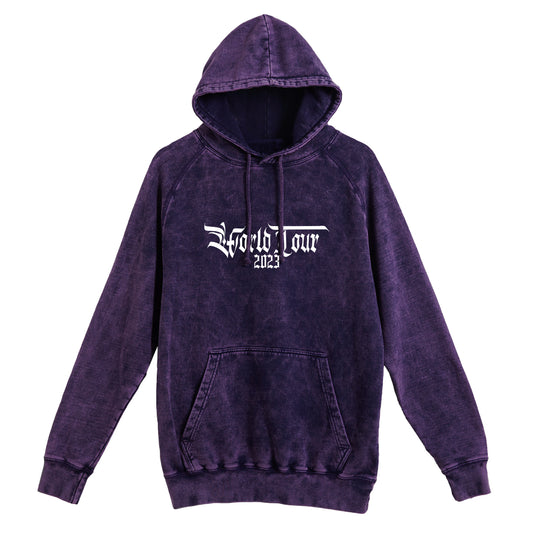 Don Juan Purple Acid Wash Hoodie