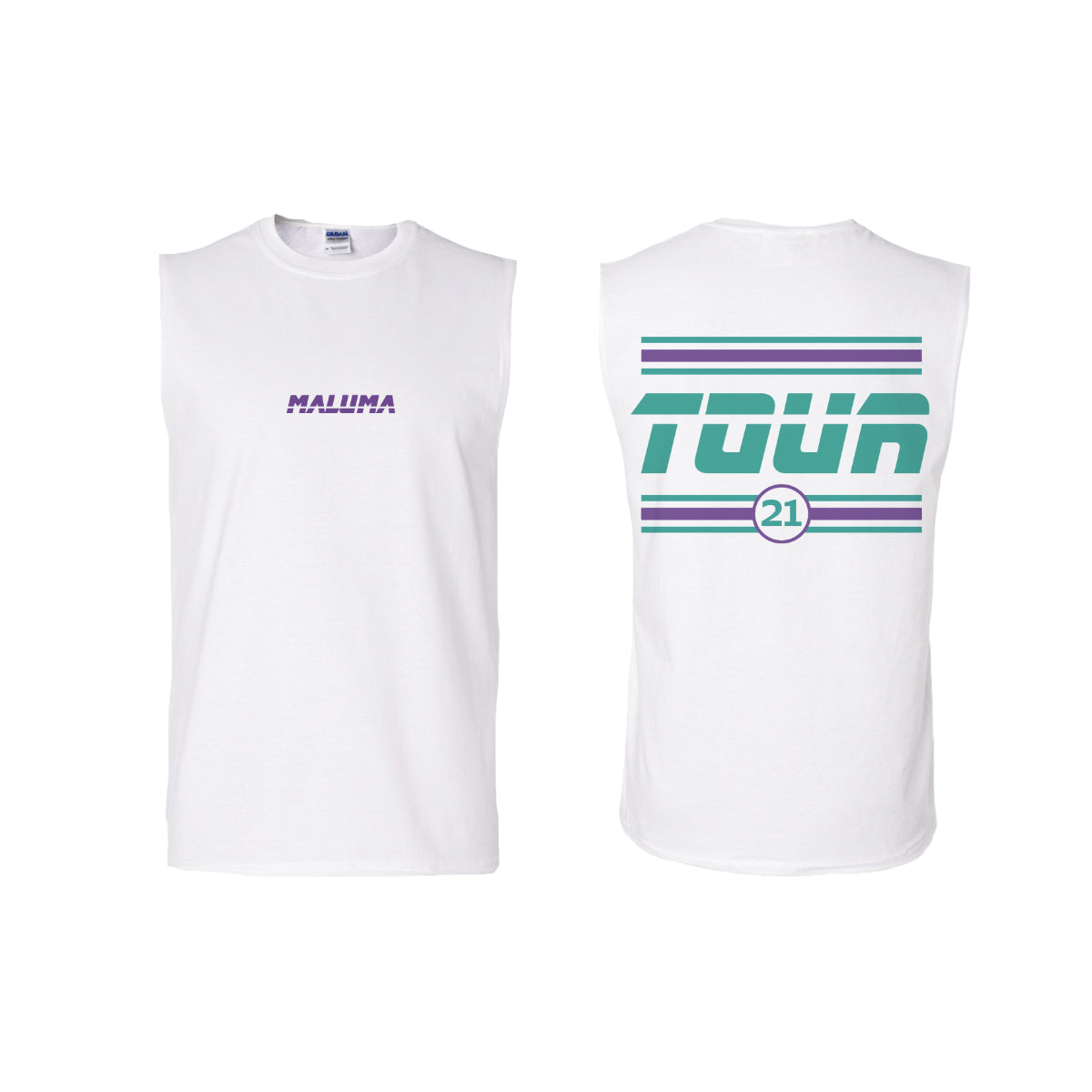 Maluma 21 Tour White Unisex Tank