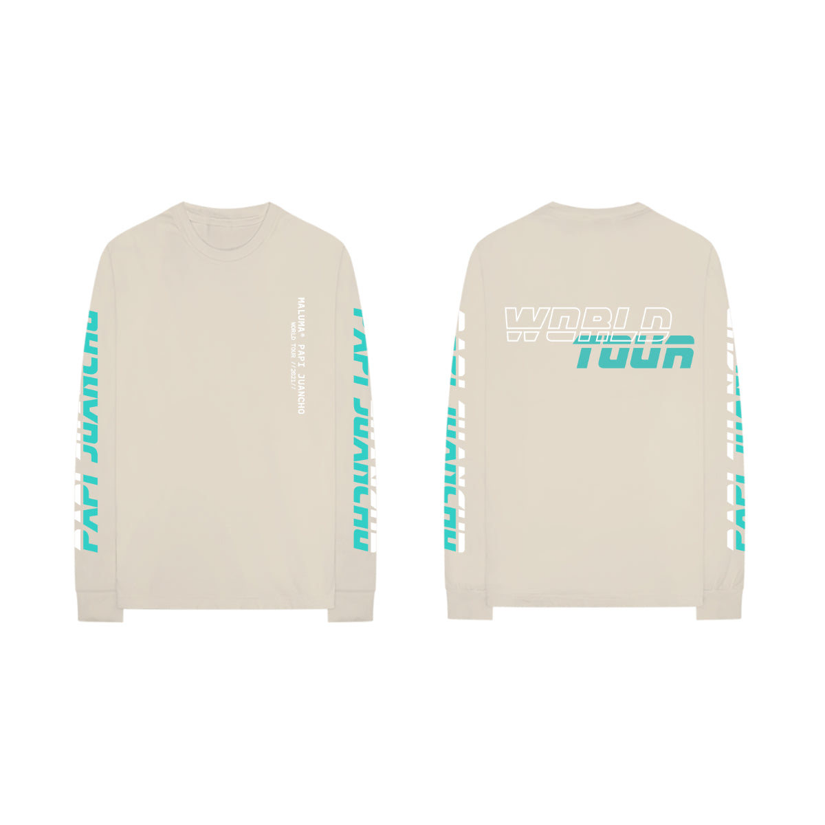 Maluma Papi Juancho Tour Natural Long Sleeve