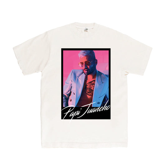 PAPI JUANCHO 2.0 WHITE PHOTO T-SHIRT