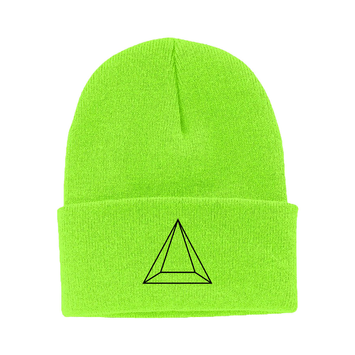 Maluma Pyramid Neon Green Beanie