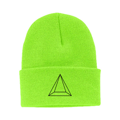 Maluma Pyramid Neon Green Beanie