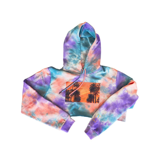 Dyed Crop Golden Hour Hoodie