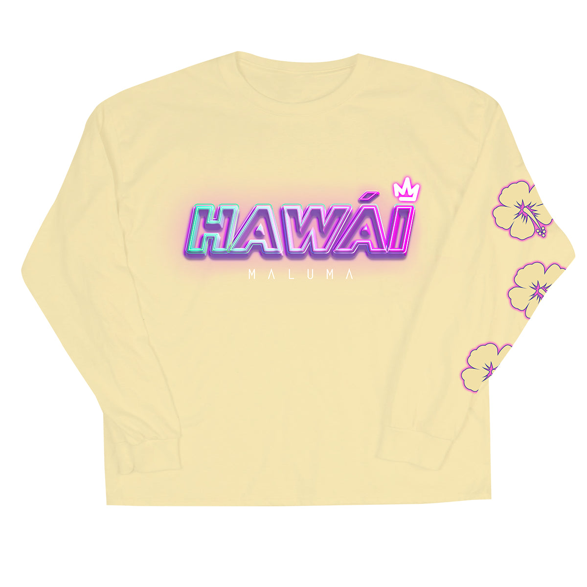 Hawái Yellow Long Sleeve Tee