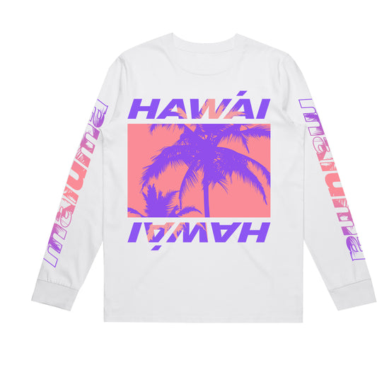 Hawái White Long Sleeve Tee